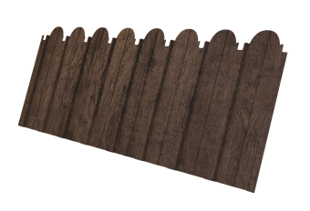 картинка Профнастил C10A фигурный 0,45 Print-Double Elite Antique Wood Центр Кровли