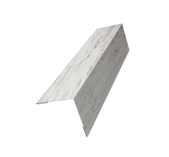 картинка Угол внешний 70х70 0,45 Print Elite Snow Wood TwinColor (3м) Центр Кровли