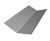 Планка ендовы нижней 300х300 0,5 Satin с пленкой RAL 9006 бело-алюминиевый (3м) Центр Кровли