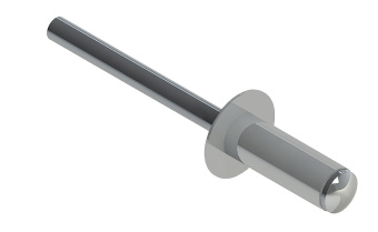 картинка Заклёпка вытяжная Daxmer 4,8х12 RAL 7035 (500 шт) сталь/сталь Центр Кровли