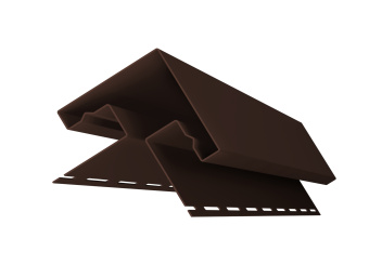 картинка Угол прямой Grand Line Decor Premium Acryl темный дуб (3,0м) Центр Кровли