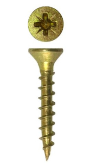 картинка Саморез Pz 4,0х30 (300шт), шлиц Pz2, желтый цинк (контейнер) Центр Кровли