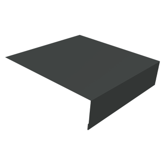 картинка Планка околооконная простая 200х50 0,5 GreenCoat Pural BT, matt RR2H3 (RAL 7016 антрацитово-серый) (3м) Центр Кровли