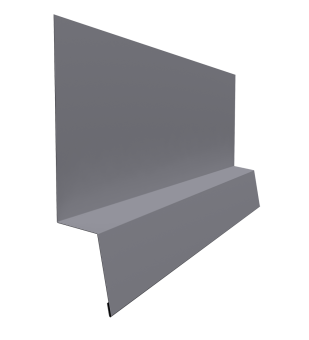 картинка Планка начальная фальц 0,45 Drap TX RAL 7004 сигнальный серый (3м) Центр Кровли