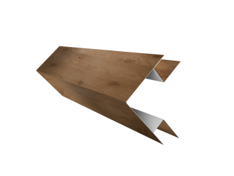 картинка Планка угла внешнего сложного БХ new 0,45 Print Premium Pine Wood Fresh (2м) Центр Кровли