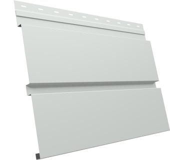 картинка Софит металлический Квадро Брус v02 Grand Line без перфорации 0,45 Drap RAL 9003 сигнальный белый Центр Кровли