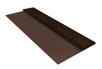 картинка Планка стартовая БХ new 0,45 Print Elite Antique Wood TwinColor (2м) Центр Кровли