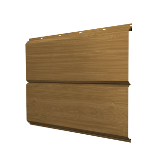 картинка ЭкоБрус new 0,45 Print Elite с пленкой Honey Wood TwinColor Центр Кровли