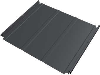 картинка Кликфальц Double Pro Line Grand Line 0,45 Drap двухсторонний с пленкой на замках RAL 7024 мокрый асфальт Центр Кровли