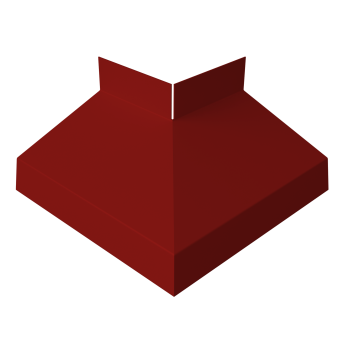 картинка Угол отлива внешний 70 0,45 PE с пленкой RAL 3011 коричнево-красный Центр Кровли