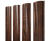 Штакетник Полукруглый Slim с прямым резом 0,45 Print Premium Cherry Wood Dark FTC Центр Кровли