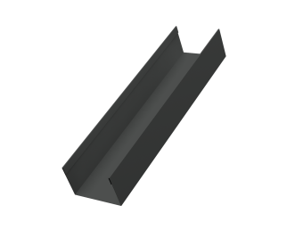 картинка Стойка жалюзи Milan,Tokyo 0,45 PE-Double RAL 7016 антрацитово-серый (2м) Центр Кровли