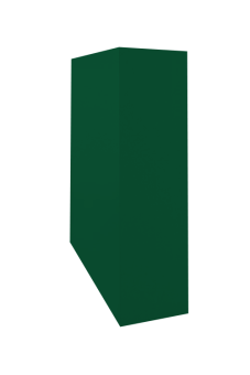картинка Кожух скатный д515/ш515/в1-1170/в2-670 0,5 Satin с пленкой RAL 6005 зеленый мох Центр Кровли