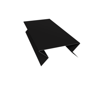 картинка Планка угла внешнего составная нижняя 0,45 Drap-double TX RAL 9005 черный (2м) Центр Кровли