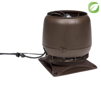 фото Вентилятор Vilpe Есо220S с основанием коричневый Центр Кровли картинка Вентилятор Vilpe Есо220S с основанием коричневый Центр Кровли