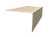 Планка околооконная фальц 0,5 Satin с пленкой RAL 1015 светлая слоновая кость (2м) Центр Кровли