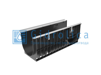 картинка Лоток водоотводный Gidrolica Super ЛВ -30.38.39,6 - пластиковый, кл. Е600 (0830) Центр Кровли