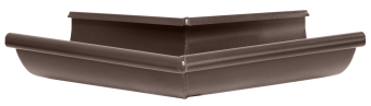картинка Угол желоба внешний 135 гр 125 мм Matte PU RAL 8017 Центр Кровли