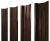 Штакетник П-образный В с прямым резом 0,4 Print Premium Antique Wood TwinColor Центр Кровли