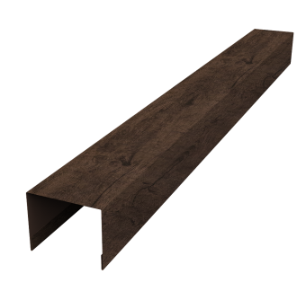 картинка Крышка жалюзи Palermo 0,45 Print Elite Antique Wood TwinColor (2,5м) Центр Кровли