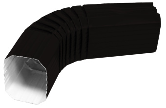 картинка Колено прямоугольное Vortex Matt RAL 9005 Центр Кровли