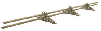 картинка Снегозадержатель для фальцевой кровли Grand Line RAL 1014 3м Центр Кровли