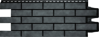 картинка Фасадная панель Grand Line Клинкерный кирпич Дизайн Плюс антрацит с черным швом Центр Кровли