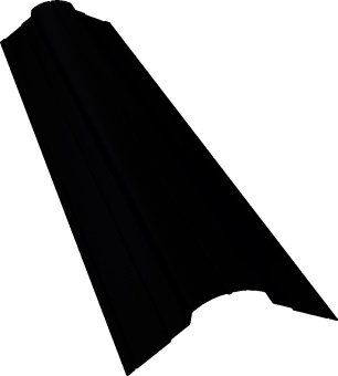 картинка Планка конька фигурного 70х70 Grand Line 0,5 Drap ТХ RAL 9005 черный (3м) Центр Кровли