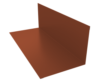 картинка Планка примыкания 130х160мм 0,5 Satin Matt TX RAL 8004 терракота (2м) Центр Кровли
