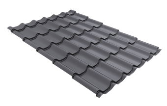 картинка Металлочерепица Классик ("Classic") v01 0,5 Satin RAL 7004 сигнальный серый Центр Кровли