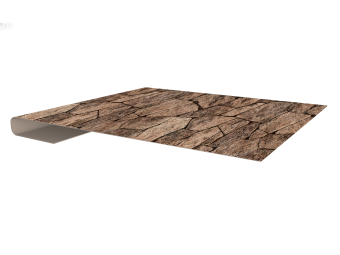 картинка Планка завершающая 0,45 Print Elite King Stone TwinColor (3м) Центр Кровли