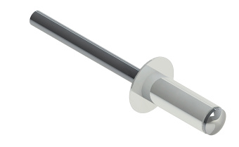 картинка Заклёпка вытяжная Daxmer 4,8х12 RAL 9016 (500 шт) сталь/сталь Центр Кровли