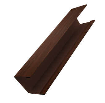 картинка Крышка жалюзи Milan Slim 0,45 Print Elite Choco Wood TwinColor (2м) Центр Кровли