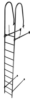 картинка Лестница стеновая Grand Line RAL 9005 Matte 2,76м Центр Кровли
