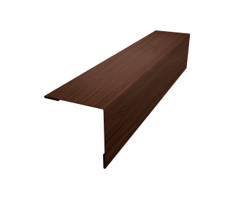 картинка Планка завершающая 50х50 жалюзи Milan 0,45 Print Elite Choco Wood TwinColor (3м) Центр Кровли