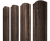 Штакетник Круглый фигурный 0,45 Print Premium Almond Wood Fresh Центр Кровли