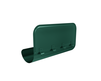 картинка Ограничитель перелива Grand Line 125/90 RAL 6005 зеленый мох Центр Кровли