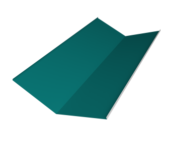 фото Планка ендовы нижней 300х300 0,45 PE с пленкой RAL 5021 водная синь (3м) Центр Кровли картинка Планка ендовы нижней 300х300 0,45 PE с пленкой RAL 5021 водная синь (3м) Центр Кровли