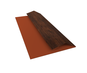 картинка Планка финишная БХ new 0,45 Print Premium Cherry Wood Dark FTC (2м) Центр Кровли