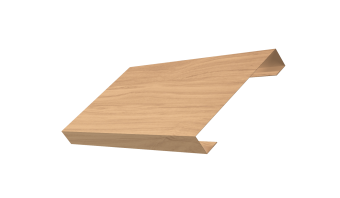 картинка Ламель лицевая 125 забора жалюзи Texas 0,45 Print Elite с пленкой Honey Wood TwinColor Центр Кровли