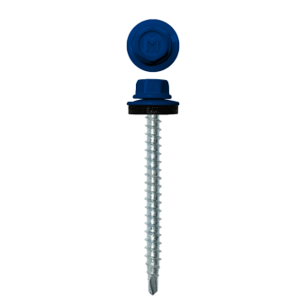 картинка Саморез кровельный Daxmer 4,8х50 (150шт) сверло №1 RAL 5002 Центр Кровли