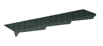 картинка Примыкание резное левое Gerard 1,2м, цвет 481 Центр Кровли