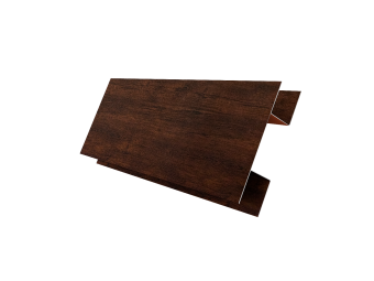 картинка Планка H-образная Экобрус 0,45 Print Premium с пленкой Cherry Wood Dark FTC (3м) Центр Кровли
