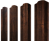 Штакетник М-образный B фигурный 0,45 Print Premium Cherry Wood Dark FTC Центр Кровли