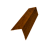 Угол внешний 40х40 0,45 Print Premium Golden Wood Intense FTC (2м) Центр Кровли