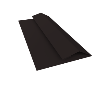 картинка Планка финишная БХ new 0,5 Velur X RAL 9005 черный (2м) Центр Кровли
