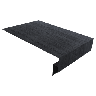 картинка Планка околооконная сложная 250х50х12 (j-фаска) 0,45 Print Premium Grey Wood TwinColor (2м) Центр Кровли