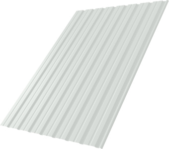 фото Профнастил С10R Grand Line 0,45 Drap RAL 9003 сигнальный белый Центр Кровли картинка Профнастил С10R Grand Line 0,45 Drap RAL 9003 сигнальный белый Центр Кровли