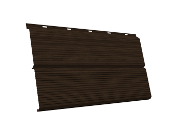 картинка ЭкоБрус 0,345 Gofr 0,45 Print Elite с пленкой Coffee Wood TwinColor Центр Кровли