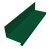 Планка примыкание нижнее к трубе фальц 0,45 PE-Double с пленкой RAL 6005 зеленый мох (3м) Центр Кровли